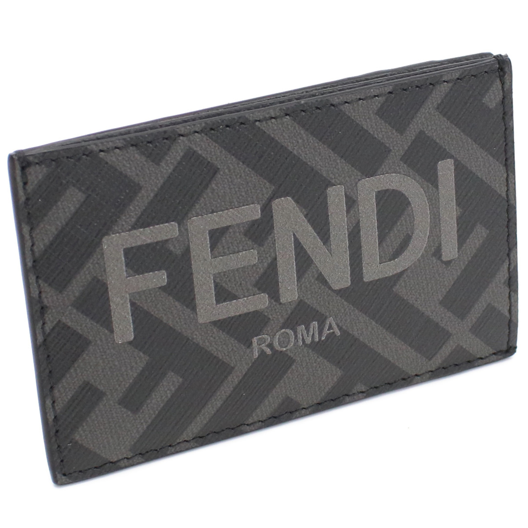 FENDI フェンディ 7M0328 カードケース ブラック グレー系 メンズ