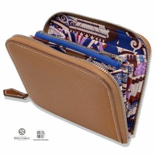 ‼️即売れ御免‼️HERMES アザップ シルクイン ボルドー ジッピー 長財布