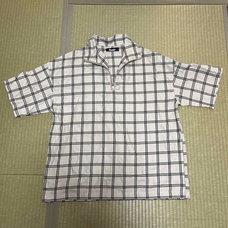 kutir チェック　ベージュ　Tシャツ　春服(シャツ/ブラウス(長袖/七分))