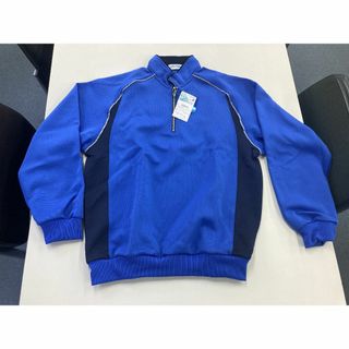 体操服　スタンドカラーハーフジップ　インクブルー　4Ｌサイズ　希少　ビックサイズ(その他)