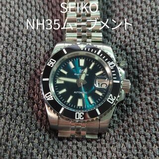 masa406coupe様専用　SEIKO製NH35ムーブメント機械式腕時計(腕時計(アナログ))
