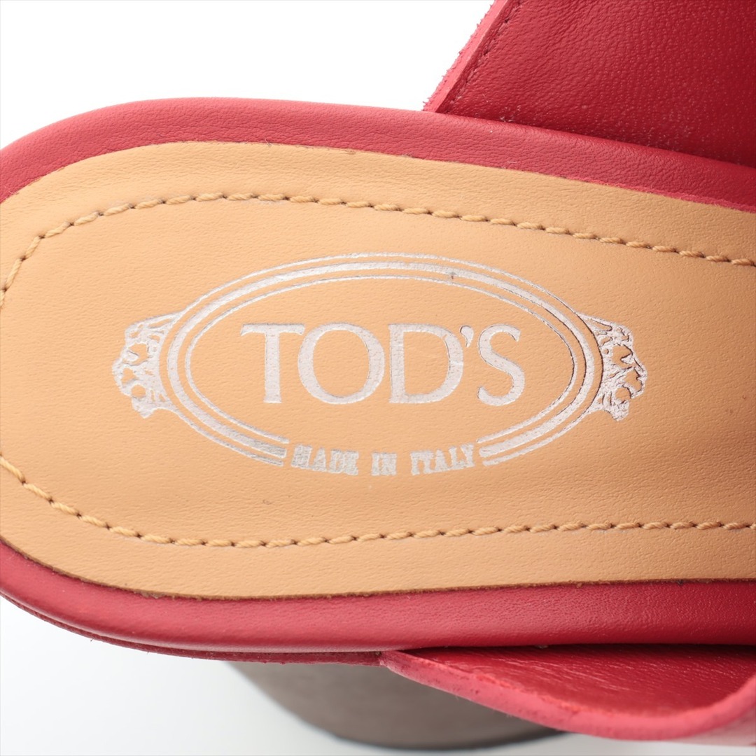 TOD'S(トッズ)のトッズ  レザー 37 レッド レディース その他靴 レディースの靴/シューズ(その他)の商品写真