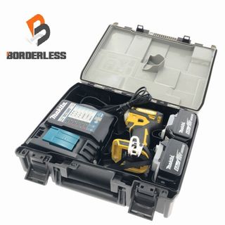 マキタ(Makita)の☆極美品☆makita マキタ 18V 充電式インパクトドライバー TD172DGXFY 黄色/イエロー バッテリー2個(6.0Ah) 充電器 ケース付 81113(工具)