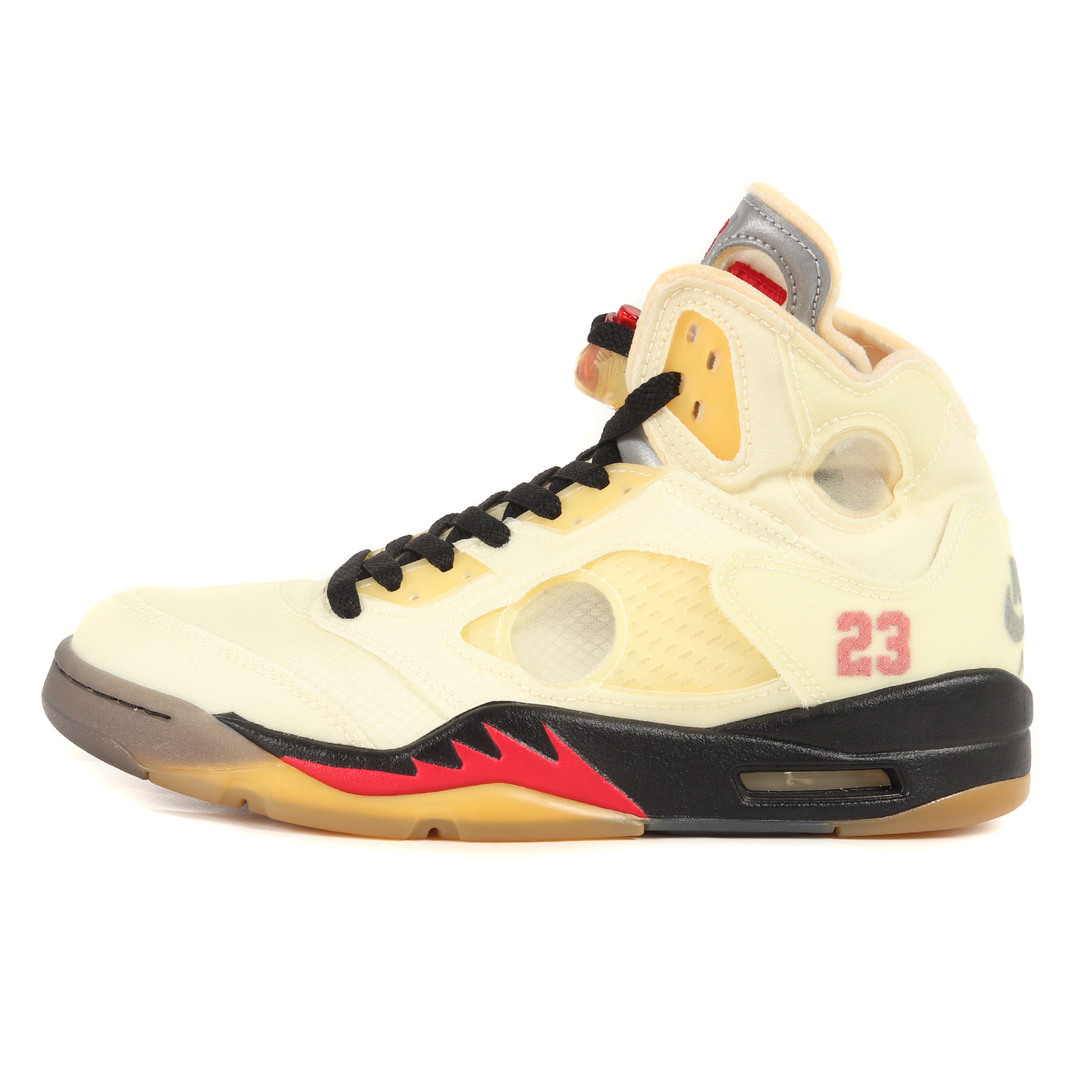 OFF-WHITE オフホワイト サイズ:26.0cm 20AW NIKE AIR JORDAN 5 RETRO SP SAIL  (DH8565-100) ナイキ エアジョーダン5 レトロ セイル ファイアレッド US8 ハイカット スニーカー コラボ シューズ  靴【メンズ】【中古】【美品】 | ...