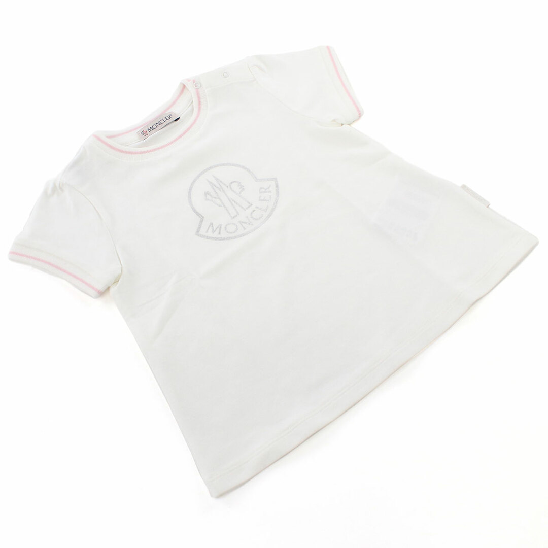 MONCLER(モンクレール)のMONCLER モンクレール 8C73510 Tシャツ ホワイト系 ベビー キッズ/ベビー/マタニティのベビー服(~85cm)(Ｔシャツ)の商品写真