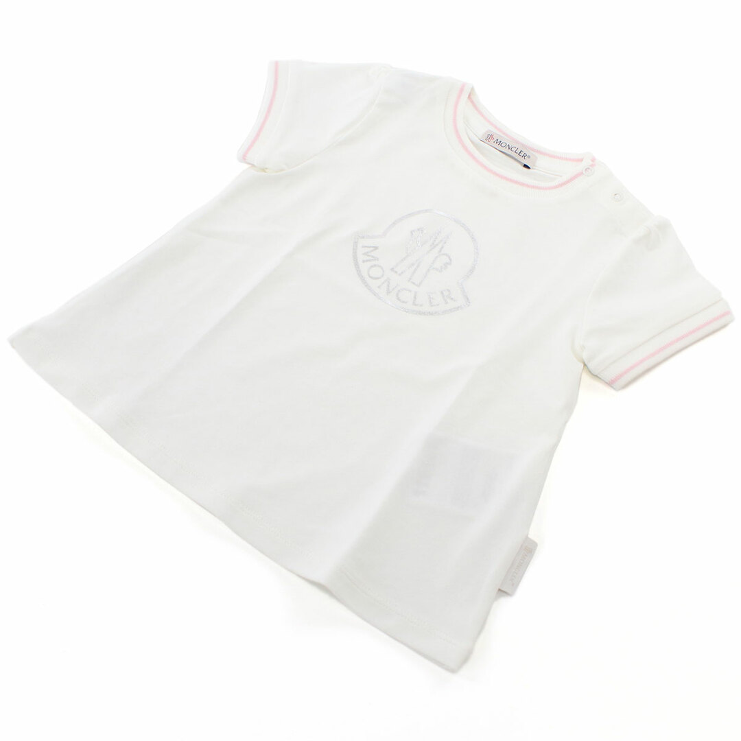 MONCLER(モンクレール)のMONCLER モンクレール 8C73510 Tシャツ ホワイト系 ベビー キッズ/ベビー/マタニティのベビー服(~85cm)(Ｔシャツ)の商品写真