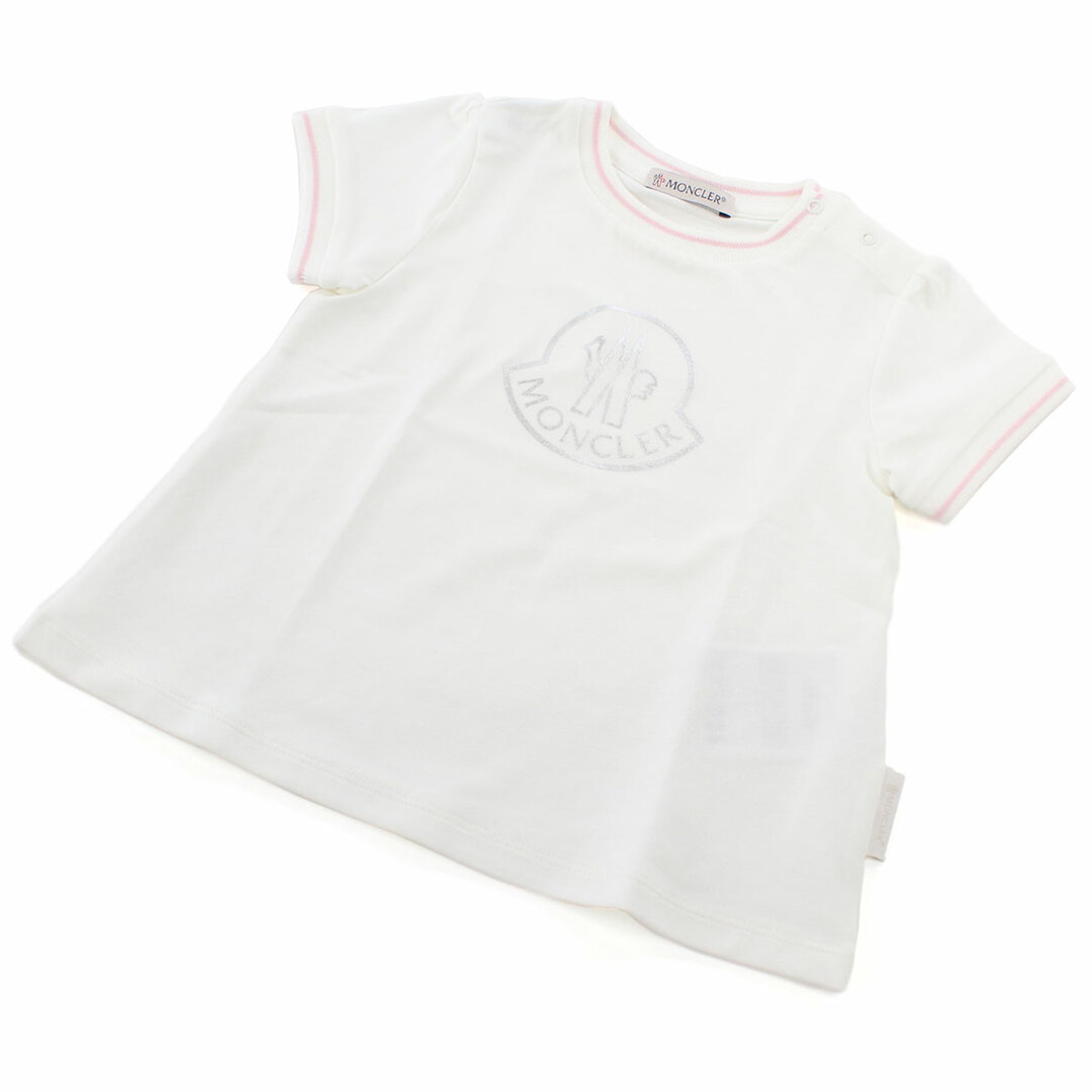 MONCLER(モンクレール)のMONCLER モンクレール 8C73510 Tシャツ ホワイト系 ベビー キッズ/ベビー/マタニティのベビー服(~85cm)(Ｔシャツ)の商品写真