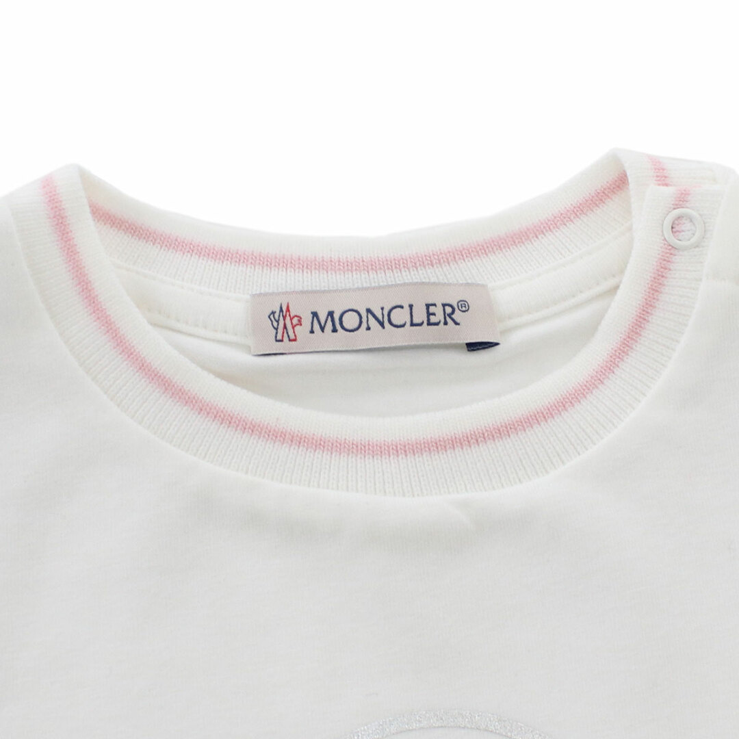 MONCLER(モンクレール)のMONCLER モンクレール 8C73510 Tシャツ ホワイト系 ベビー キッズ/ベビー/マタニティのベビー服(~85cm)(Ｔシャツ)の商品写真