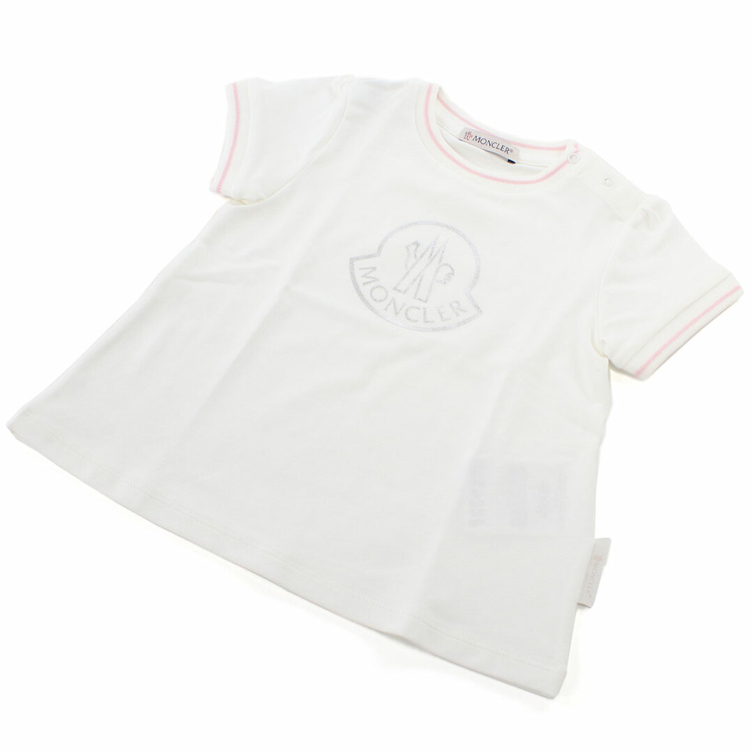 MONCLER(モンクレール)のMONCLER モンクレール 8C73510 Tシャツ ホワイト系 ベビー キッズ/ベビー/マタニティのベビー服(~85cm)(Ｔシャツ)の商品写真