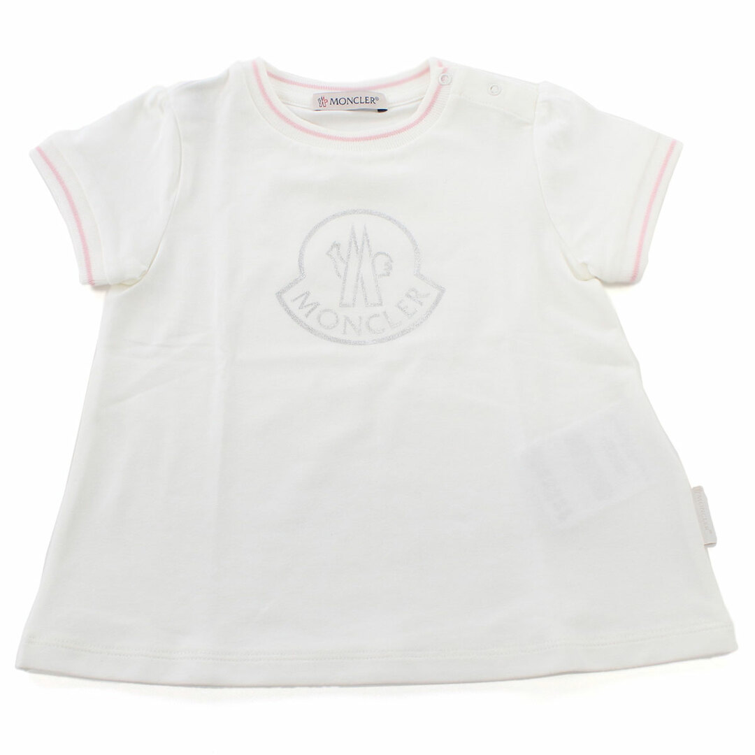 MONCLER(モンクレール)のMONCLER モンクレール 8C73510 Tシャツ ホワイト系 ベビー キッズ/ベビー/マタニティのベビー服(~85cm)(Ｔシャツ)の商品写真