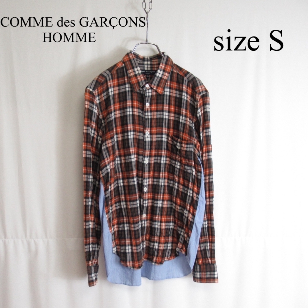 COMME des GARÇONS フランネル デザイン シャツ トップス S