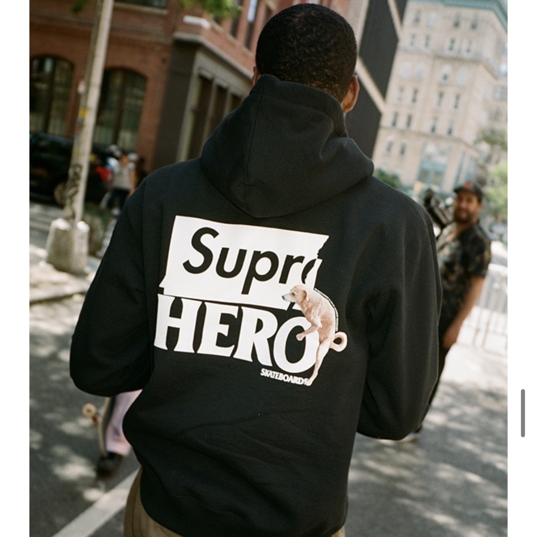 Supreme ANTIHERO Hooded Sweatshirt L 黒