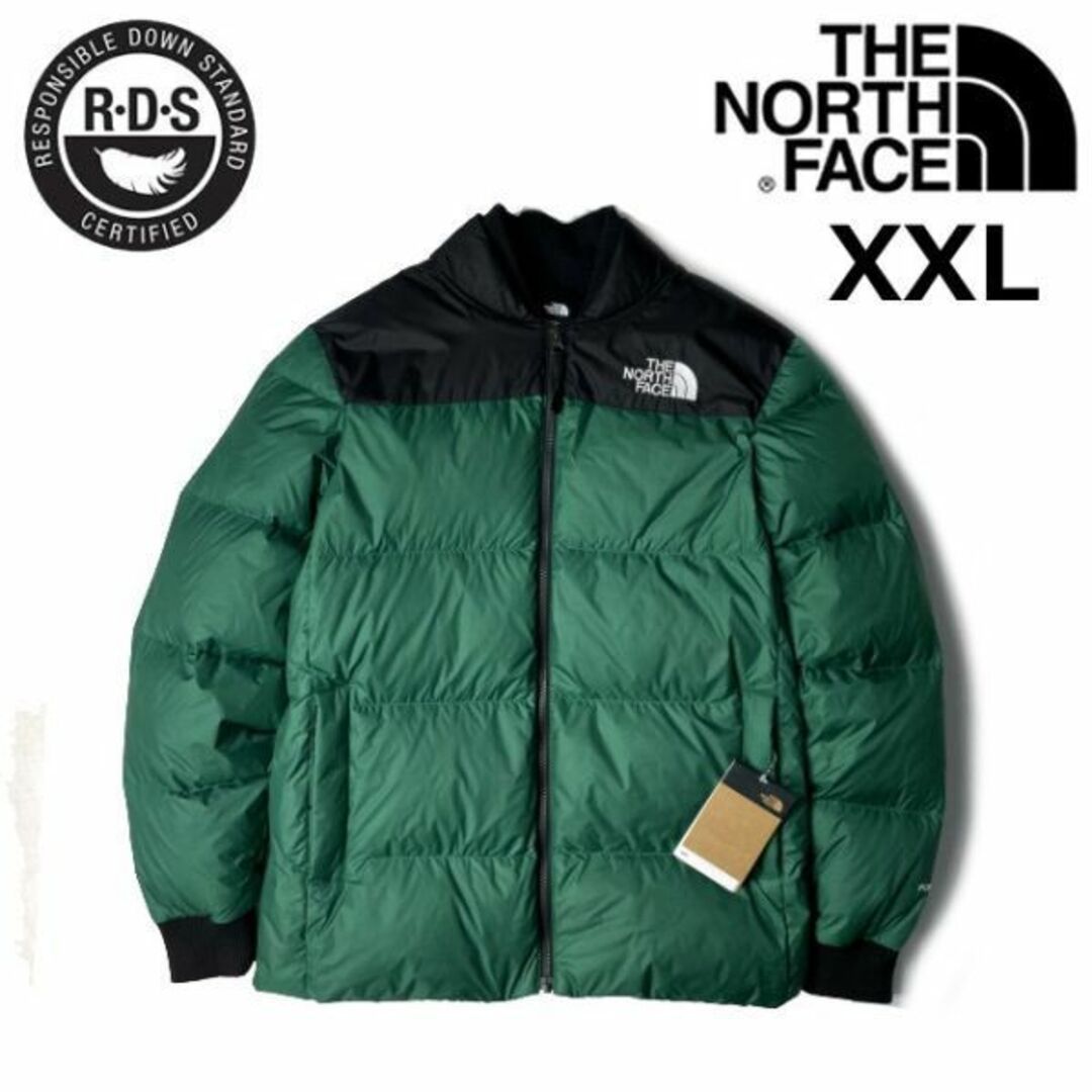 THE NORTH FACE - ノースフェイス ダウンジャケット US限定(XXL)緑 黒 ...