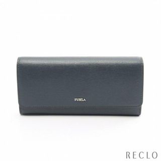 FURLA ブルーグリーン長財布☆美品