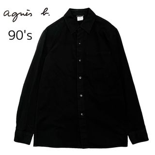 agnes b. - アニエスベー ビンテージ シャツ 90s 光沢グレー 4サイズ ...