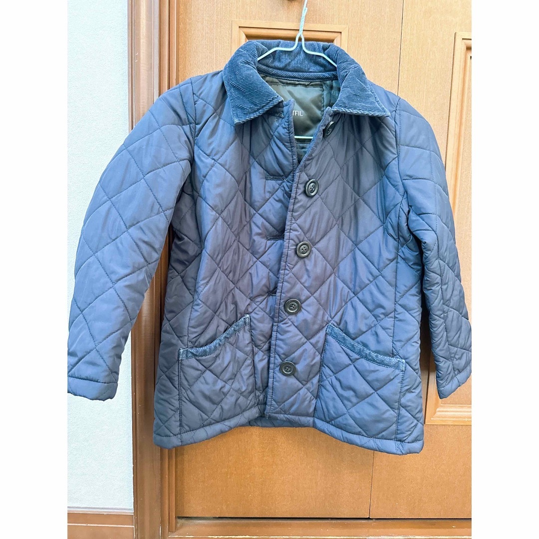 ETFIL キルティングコート 130 ネイビー お受験 男女兼用 キッズ/ベビー/マタニティのキッズ服男の子用(90cm~)(ジャケット/上着)の商品写真