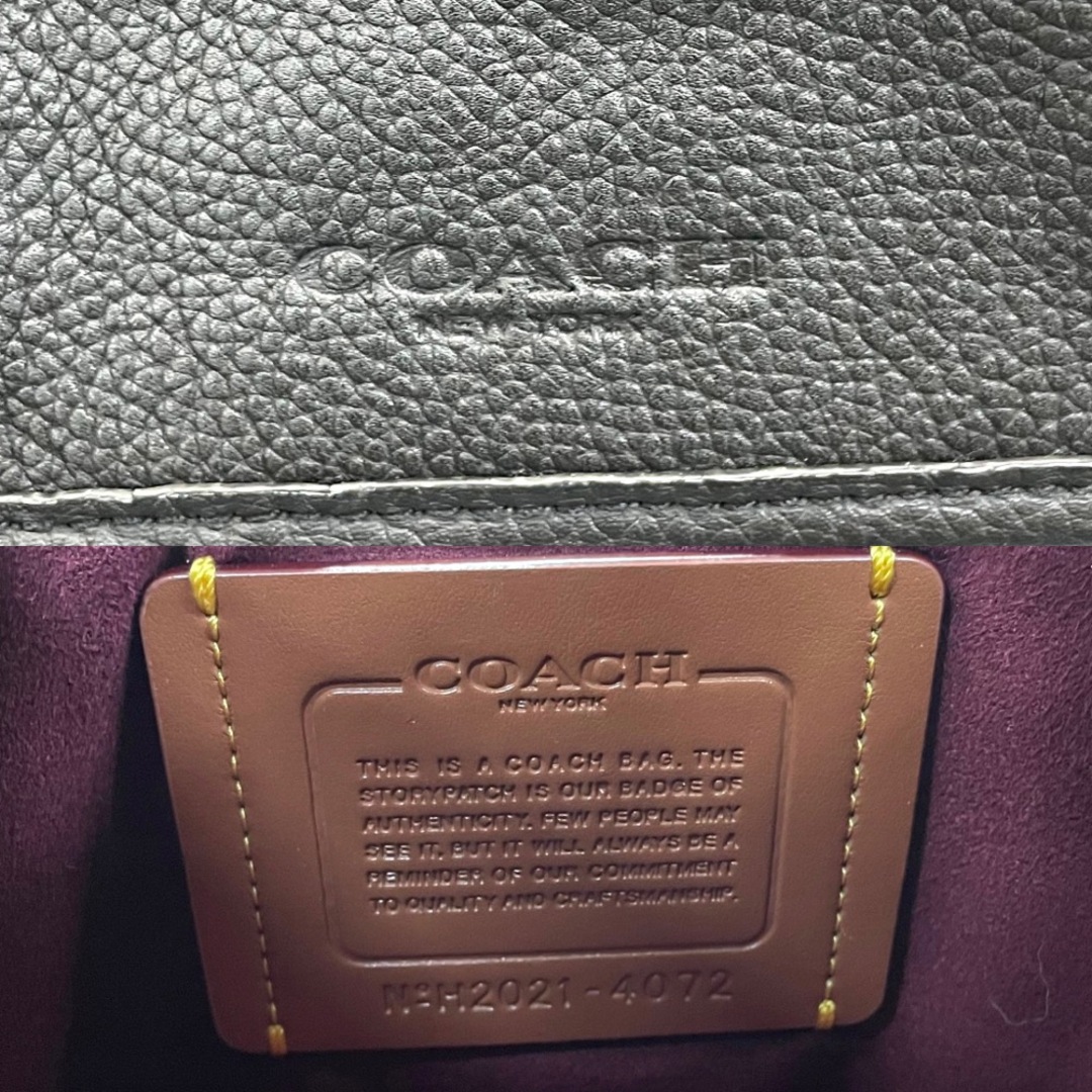 【限定価格】COACH コーチ リュック ホースアンドキャリッジ ヒッチバックパック 鞄 かばん 4072 レザー    ブラウン 茶 ブラック 黒 ブラック金具 メンズ 美品【品】