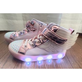 スケッチャーズ(SKECHERS)のスケッチャーズ トゥインクルトゥズ19cm 光る 美品(スニーカー)