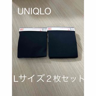 ユニクロ(UNIQLO)のユニクロ　ヒートテック クルーネックT  Lサイズ　ネイビー　2枚セット(Tシャツ/カットソー(七分/長袖))