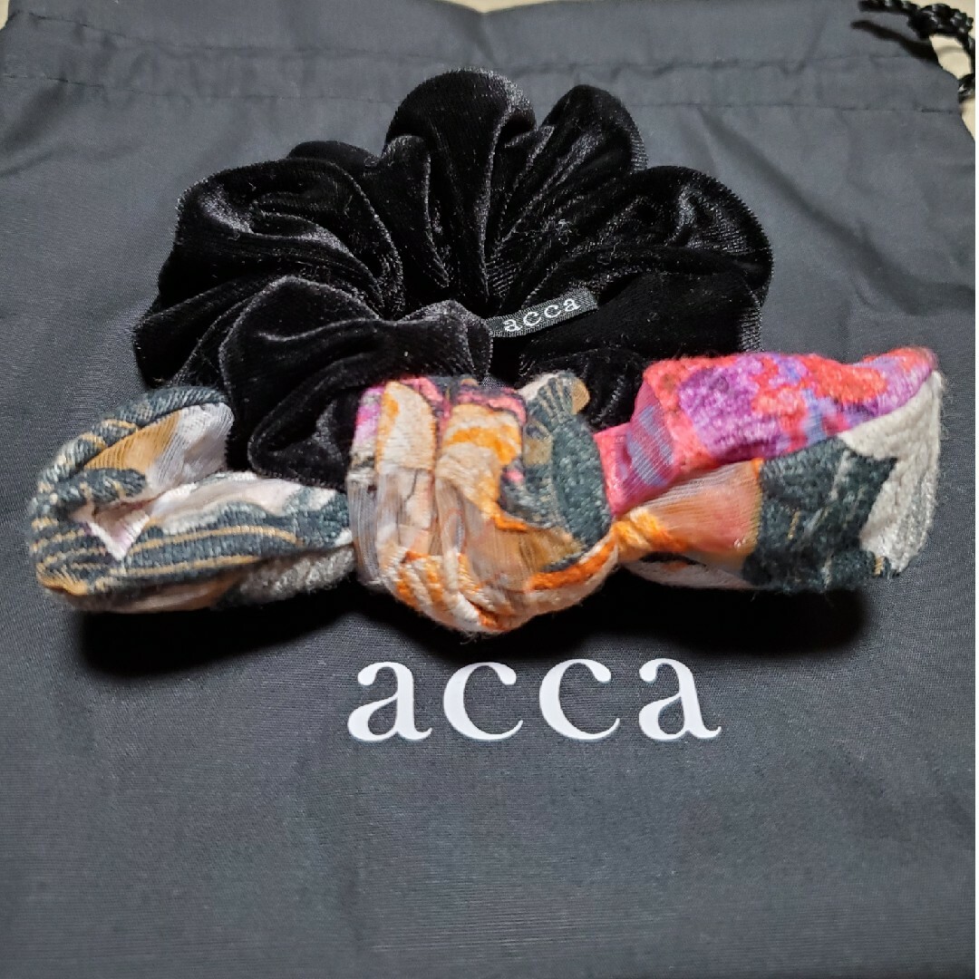 アッカ acca シュシュ レディース - ポリエステル レッド×ダーク アッカ acca シュシュ レディース - ポリエステル レッド×ダーク