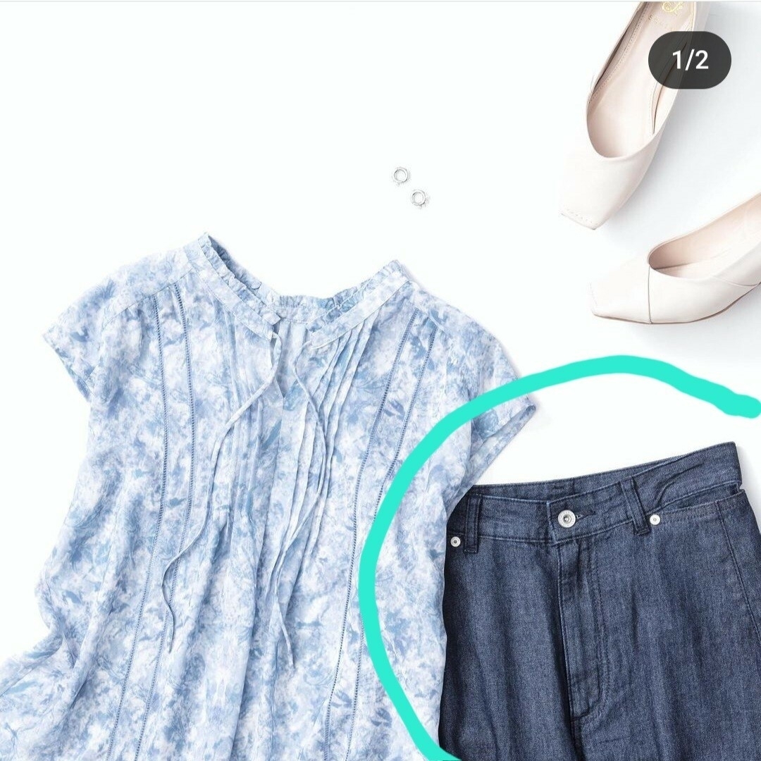 Stola. - 【期間限定お値下げ】stola、デニムワイドパンツ、40 Stola. - 【期間限定お値下げ】stola、デニムワイドパンツ、40