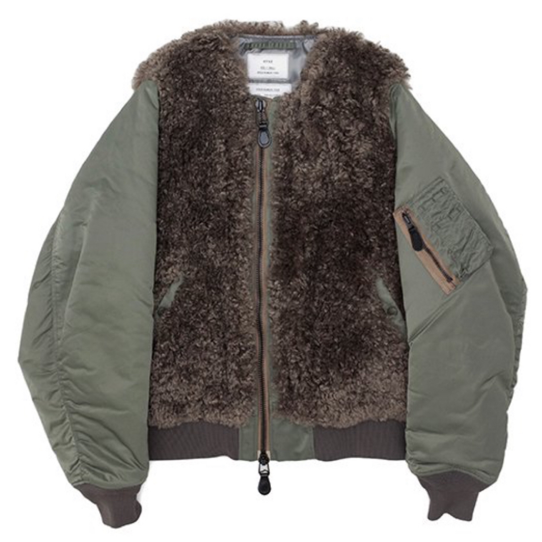 HYKE(ハイク)のHYKE FAUX SHEARLING TYPE MA-1  レディースのジャケット/アウター(ブルゾン)の商品写真