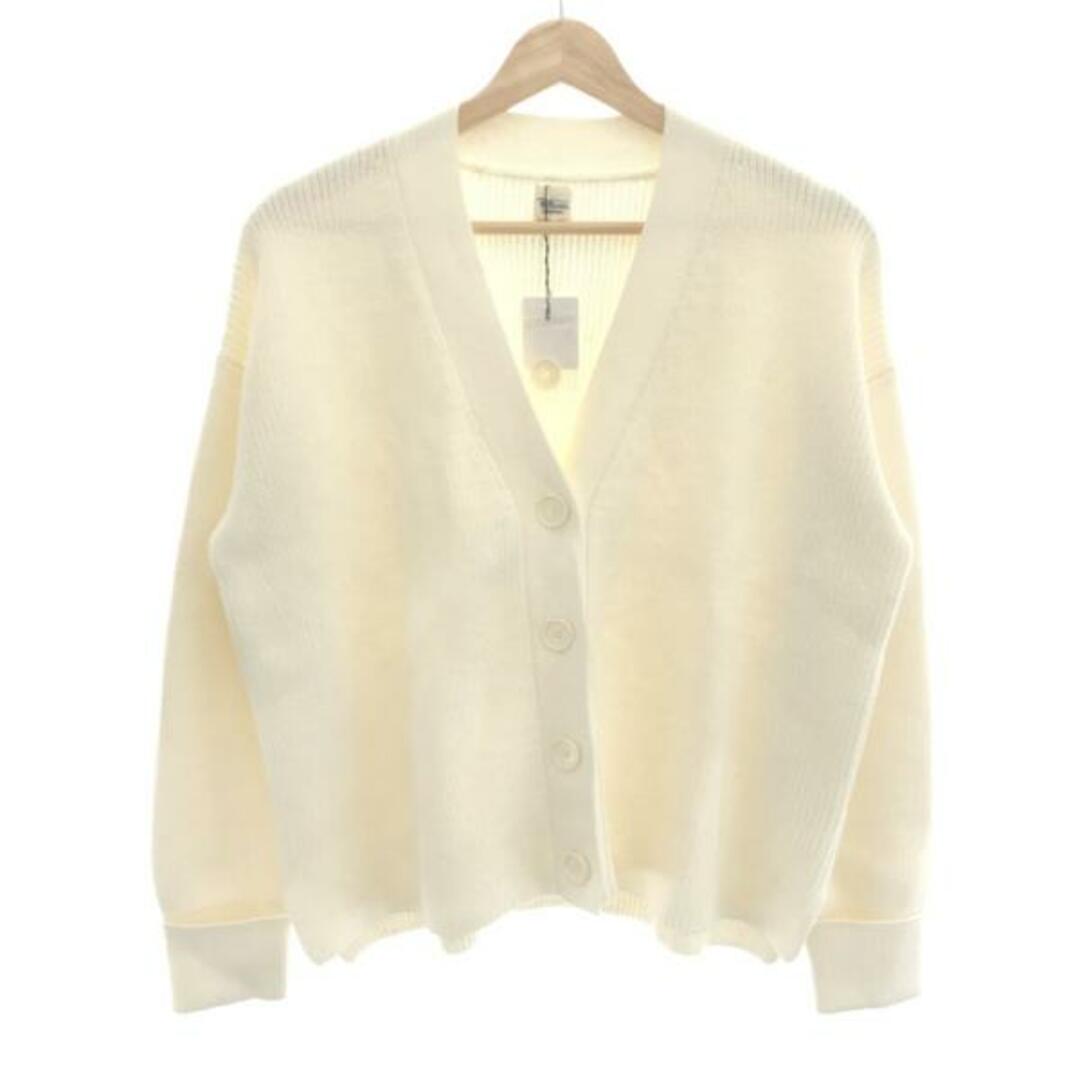 新品未使用品ＳRon Herman ロンハーマン 23SS Cotton V Neck Knit Cardigan カーディガン アイボリー系 XS