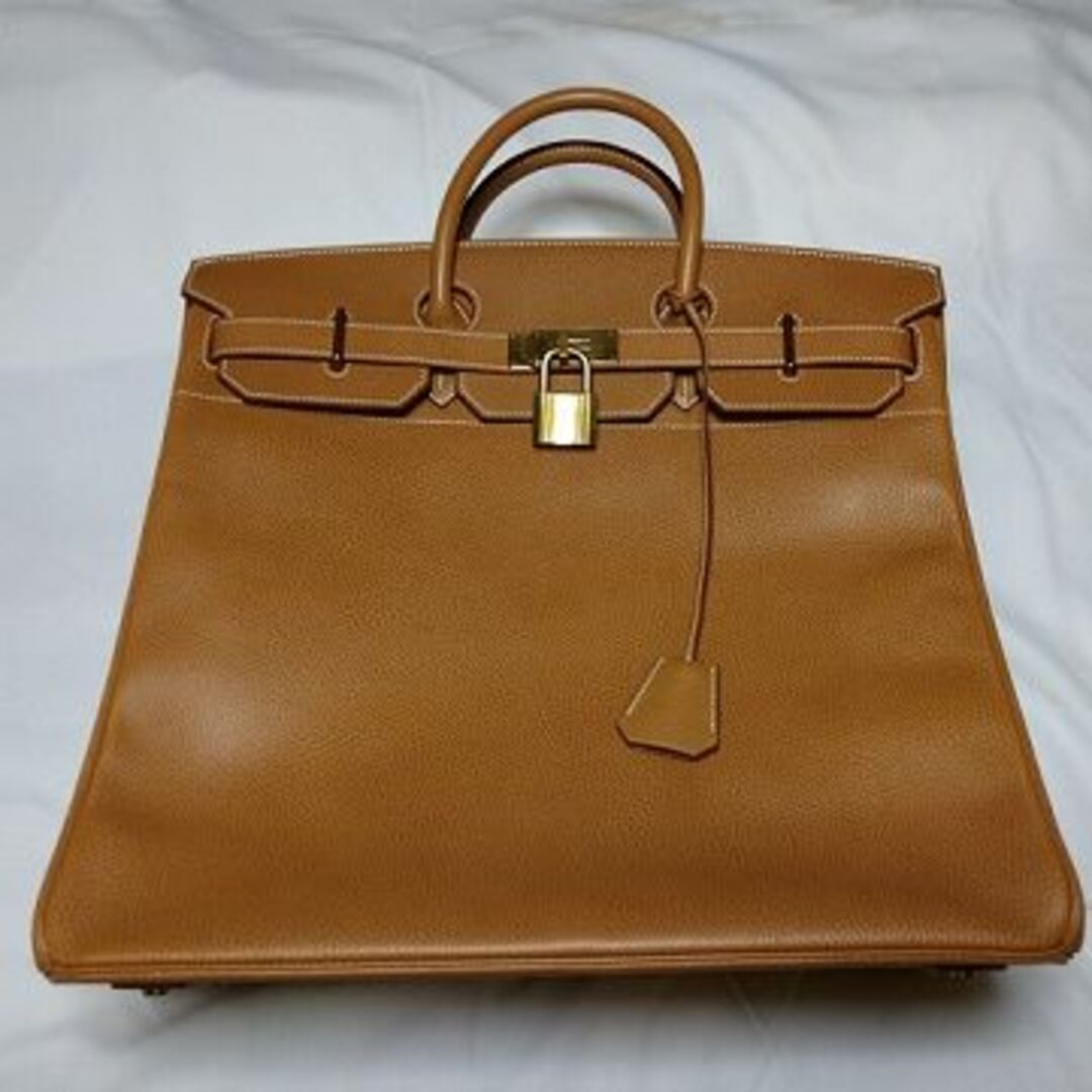 エルメス HERMES バーキン45  〇V印 ライトブラウン　ゴールド金具重量約25kg