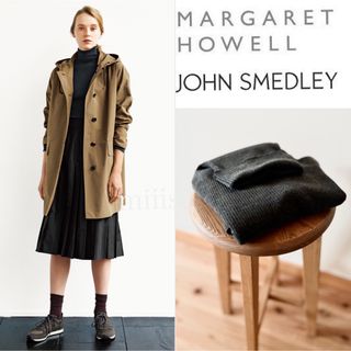 マーガレットハウエル(MARGARET HOWELL)のマーガレットハウエル×ジョンスメドレー  リブタートルネックニット 4.7万(ニット/セーター)