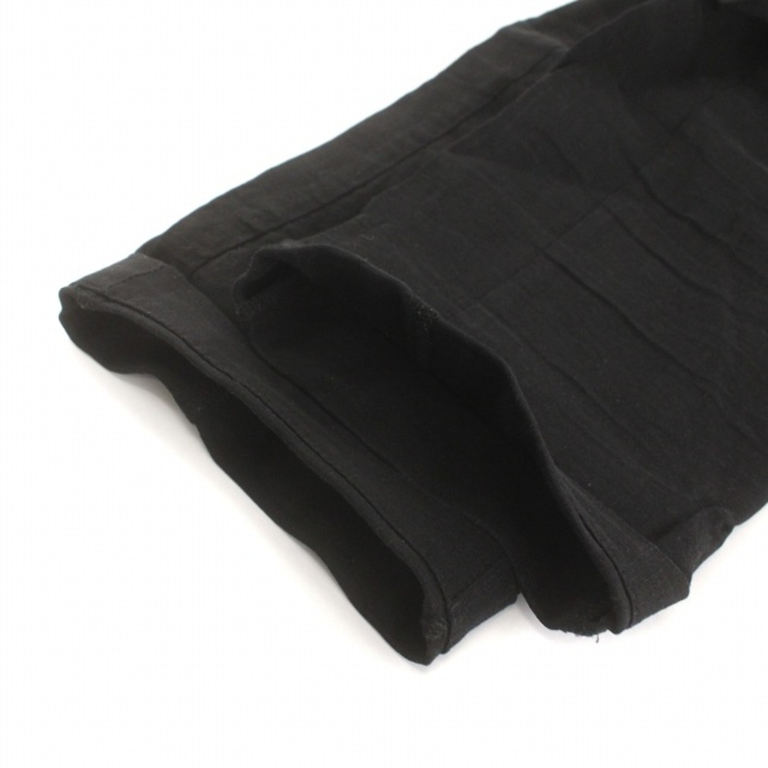 Theory luxe(セオリーリュクス)のセオリーリュクス イージーパンツ 麻 ロールアップ 36 S 黒 ブラック レディースのパンツ(その他)の商品写真