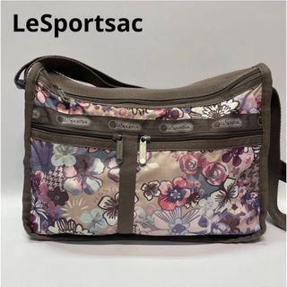 レスポートサック(LeSportsac)のレスポートサック　ショルダーバッグ　花柄　ベージュ　ブラウン　斜めがけ　肩掛け(ショルダーバッグ)