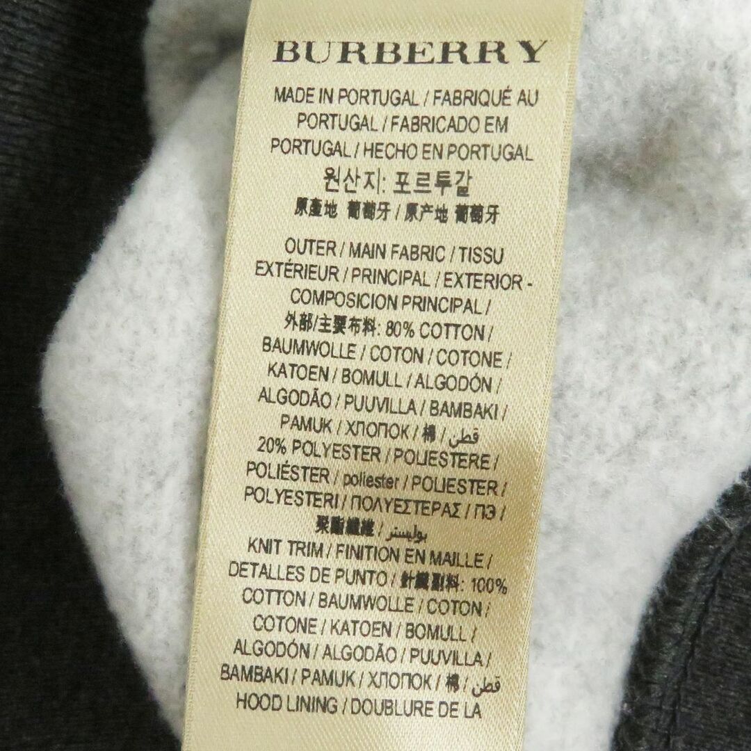 BURBERRY - 美品□BURBERRY/バーバリー フード裏チェック柄 ロゴ刺繍
