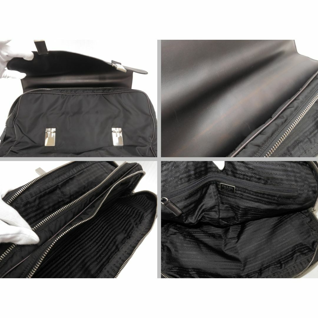 PRADA(プラダ)のプラダ　ビジネスバッグ　ナイロン＆レザー　黒　ブラック系　PRADA　18673709 メンズのバッグ(ビジネスバッグ)の商品写真