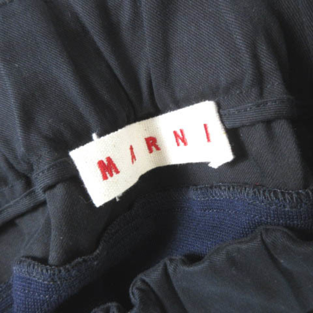 Marni(マルニ)のマルニ クロップド ニット パンツ ハイウエスト ネイビー 38 レディースのパンツ(その他)の商品写真