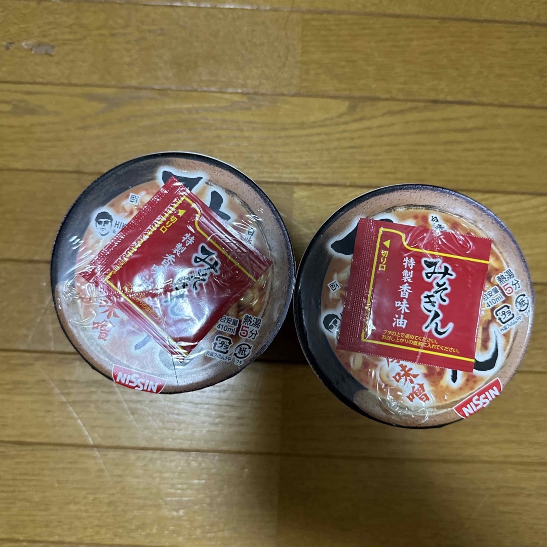 日清食品(ニッシンショクヒン)のみそきん　2個 食品/飲料/酒の加工食品(インスタント食品)の商品写真