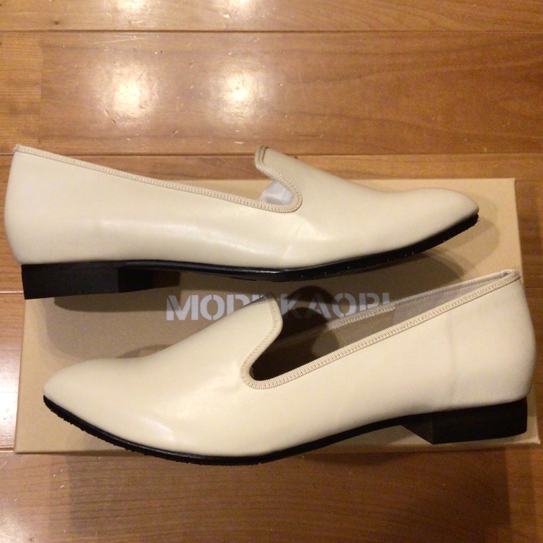 MODE KAORI(モードカオリ)の新品 モードカオリ レインシューズ フラットパンプス 晴雨兼用 23 ベージュ レディースの靴/シューズ(ハイヒール/パンプス)の商品写真