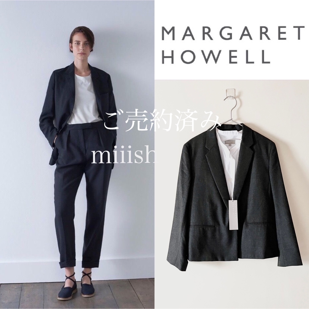 MARGARET HOWELL(マーガレットハウエル)の新品 マーガレットハウエル ファインフランネルテーラードジャケット64,900円 レディースのジャケット/アウター(テーラードジャケット)の商品写真