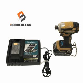 マキタ(Makita)の☆中古品☆makita マキタ 18V 充電式インパクトドライバ TD172D 黄/イエロー バッテリー1個(18V 6.0Ah) 充電器 ケース付き 81327(工具)