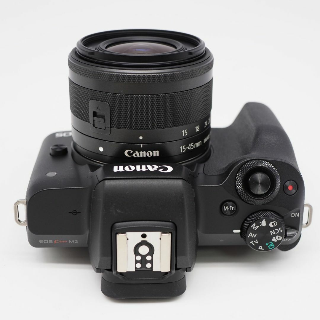 ミラーレス一眼【ぴったりケース付】Canon ミラーレス EOS M2 標準ズーム(ブラック)