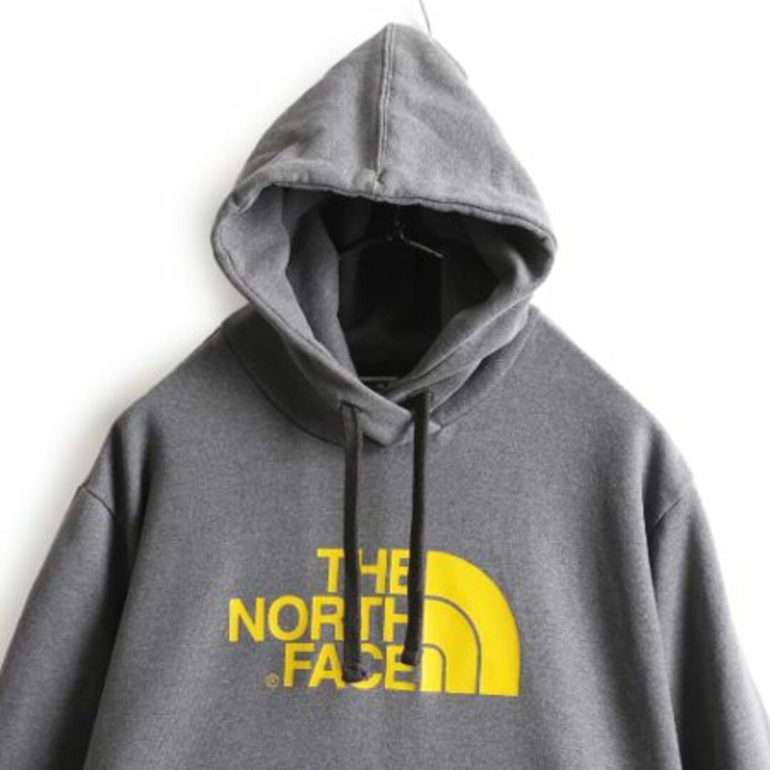 THE NORTH FACE(ザノースフェイス)のノースフェイス プリント スウェット フード パーカー L 裏起毛 グレー メンズのトップス(パーカー)の商品写真
