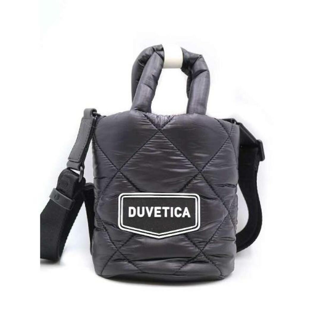 DUVETICA デュベティカ 22AW ロゴパッチナイロンクロスショルダーバッグ ブラック新古品使用感の無い新品同様品Ａ