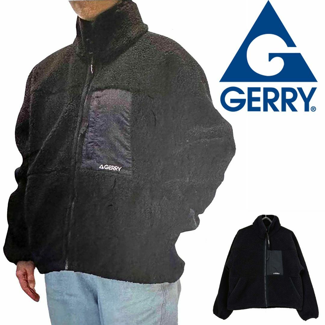 GERRY(ジェリー)の新品 XL ★ GERRY ジェリー レディース ボア ジャケット ブラック レディースのジャケット/アウター(ブルゾン)の商品写真