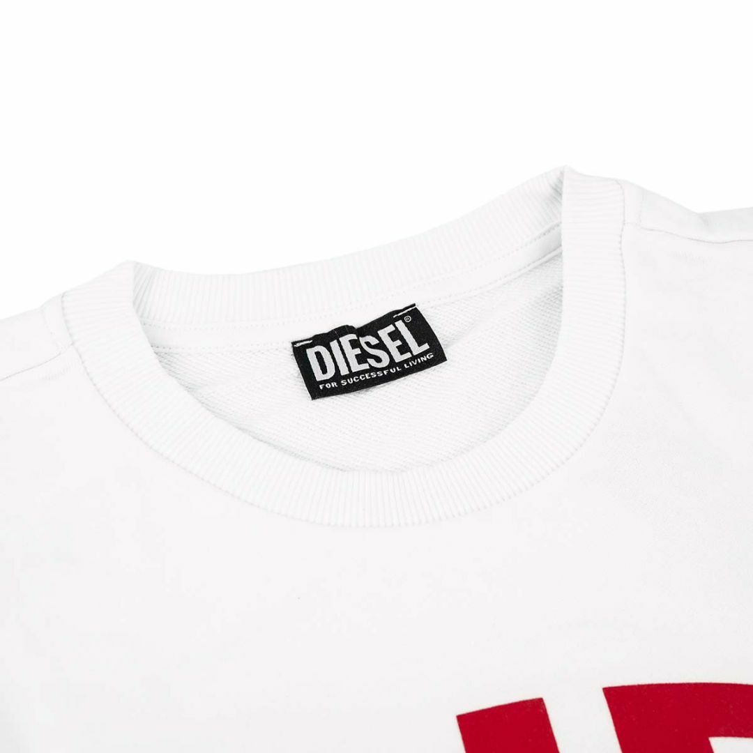 DIESEL(ディーゼル)のDIESEL ディーゼル トレーナー A00809 0IAJH S-GIRK-N80 メンズ 100 ホワイト XXLサイズ メンズのトップス(スウェット)の商品写真