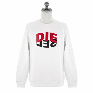 ディーゼル(DIESEL)のDIESEL ディーゼル トレーナー A00809 0IAJH S-GIRK-N80 メンズ 100 ホワイト XXLサイズ(スウェット)