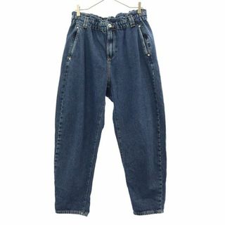 ザラ(ZARA)のザラ テーパードデニムパンツ 8 ブルー ZARA ジーンズ レディース 【中古】  【231110】(ショートパンツ)