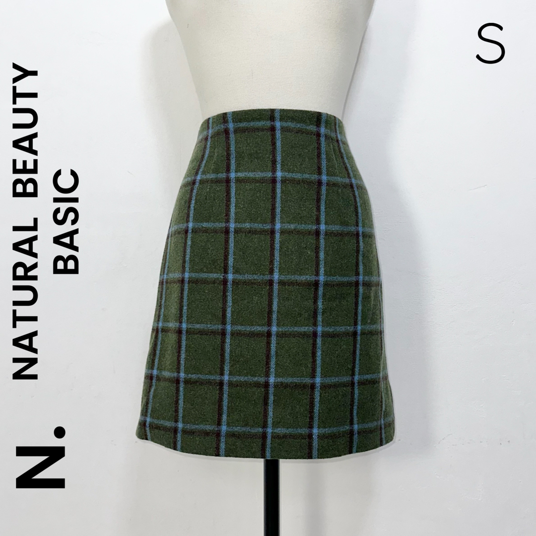N.Natural beauty basic(エヌナチュラルビューティーベーシック)の【N.】NATURAL  BEAUTY BASIC ミニスカート S チェック レディースのスカート(ミニスカート)の商品写真