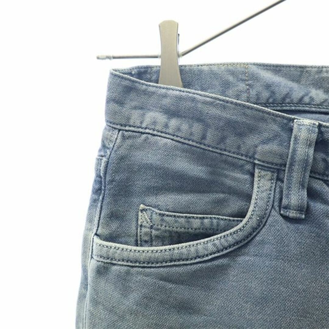 ハリウッドランチマーケット 日本製 ストレート デニムパンツ w28 ブルー HOLLYWOOD RANCH MARKET ジーンズ レディース 【中古】 【231110】 H.R MARKET デニムショートパンツ!日本製!ハリウッドランチマーケット!