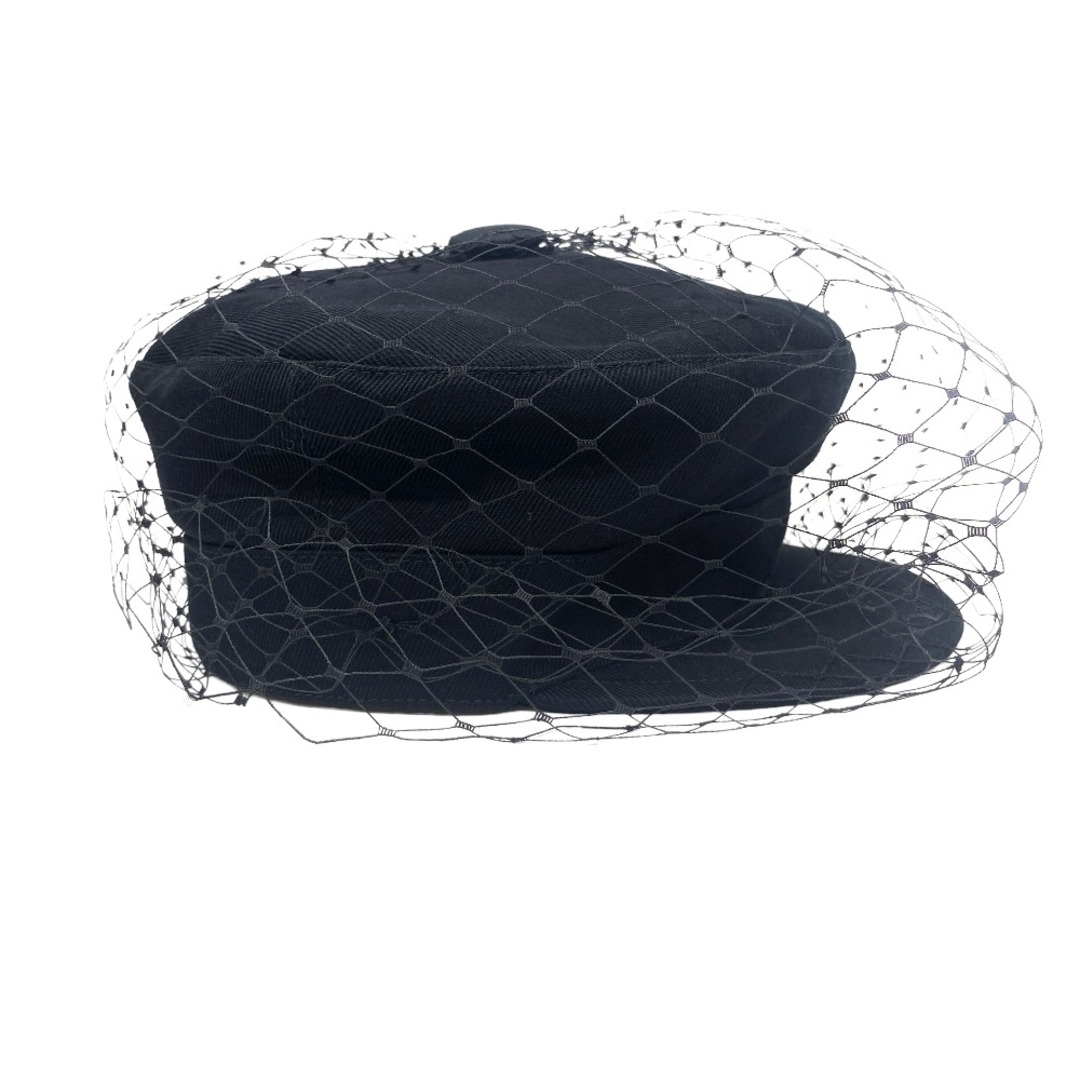 Dior(ディオール)の[USED/中古]Dior ディオール キャスケット チュール付き ロゴ ブラック 58 Bee 刺繡 86ATY920G130 中古 tdc-001894-4d レディースの帽子(キャスケット)の商品写真
