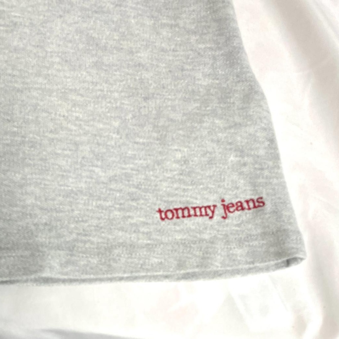 TOMMY JEANS(トミージーンズ)の美品】トミーガール ワンピース 襟付き　グレー　ストレッチ　トミージーンズ レディースのワンピース(ひざ丈ワンピース)の商品写真