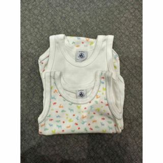 プチバトー(PETIT BATEAU)のプチバトー　ロンパース　肌着　半袖　ノースリーブ　セット　6m  67㎝(肌着/下着)